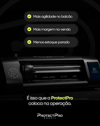 Máquina de corte ProtectPro Black em apresentação promocional